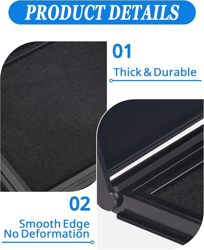 MERDTTES Black Ink Pad, 4 x 2.5 Inch Felt Stamp Pad, Versatile Use for Office, Crafting, Rubber & Clear Stamps - Image 4