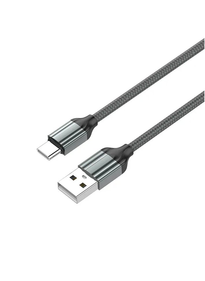 جيرلاكس كابل شحن ونقل بيانات USB إلى Type-c، ذكر إلى ذكر D2T، آمن ومستقر، متوافق للغاية، شحن عالي السرعة 7 أمبير وكابل نقل بيانات للهواتف الذكية والكمبيوتر الشخصي، 1 متر عالي الجودة  - Image 2