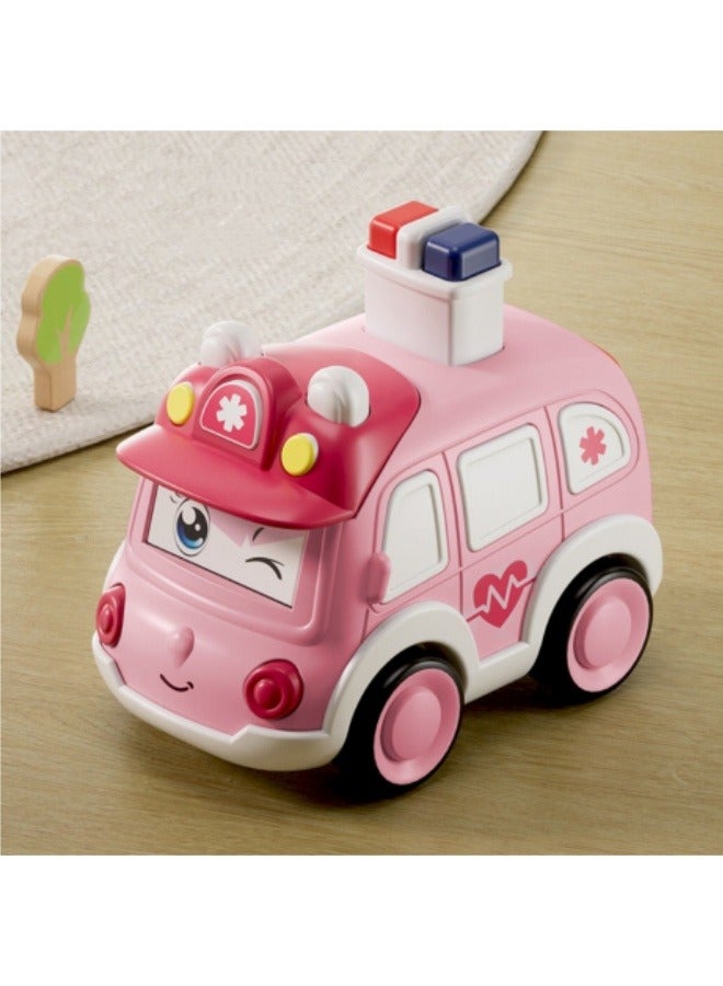 Children's Ambulance Toy Cartoon Shatterproof Sliding Toy Car - Image 1