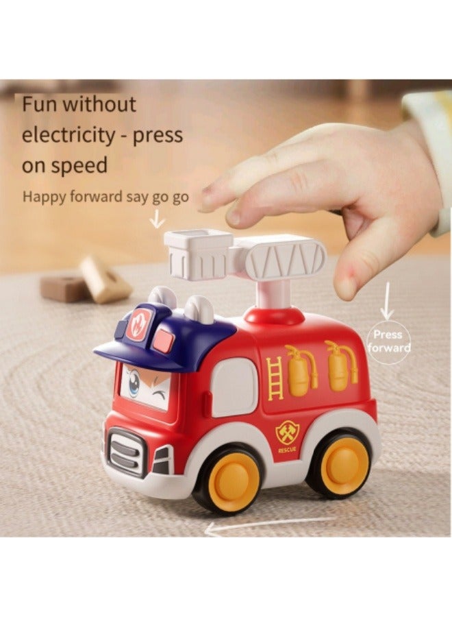Children's Ambulance Toy Cartoon Shatterproof Sliding Toy Car - Image 3