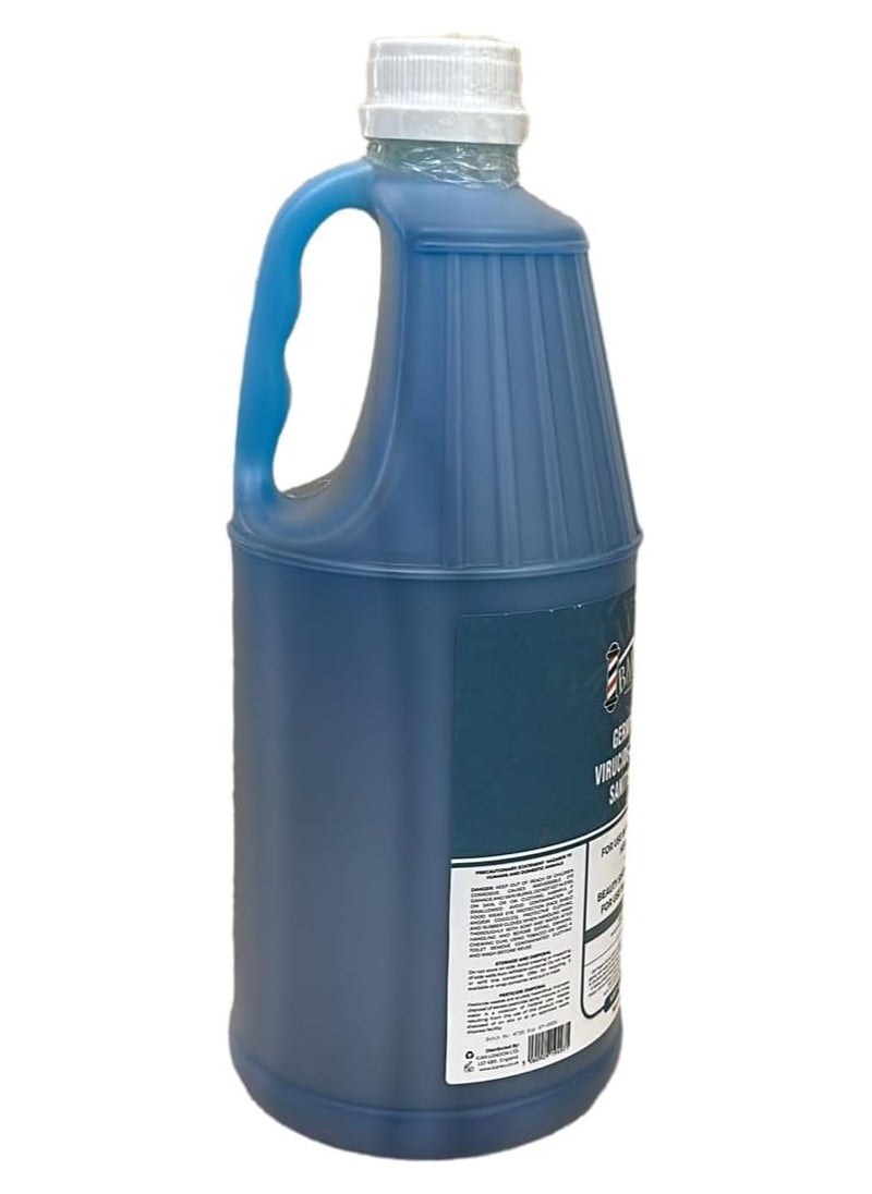 iCan London Barber Side London Disinfectant Solution for Salon Barbicide Jars, Medical, Athletics-Girmicide Solution 2000ml (Turquoise)  - Image 2