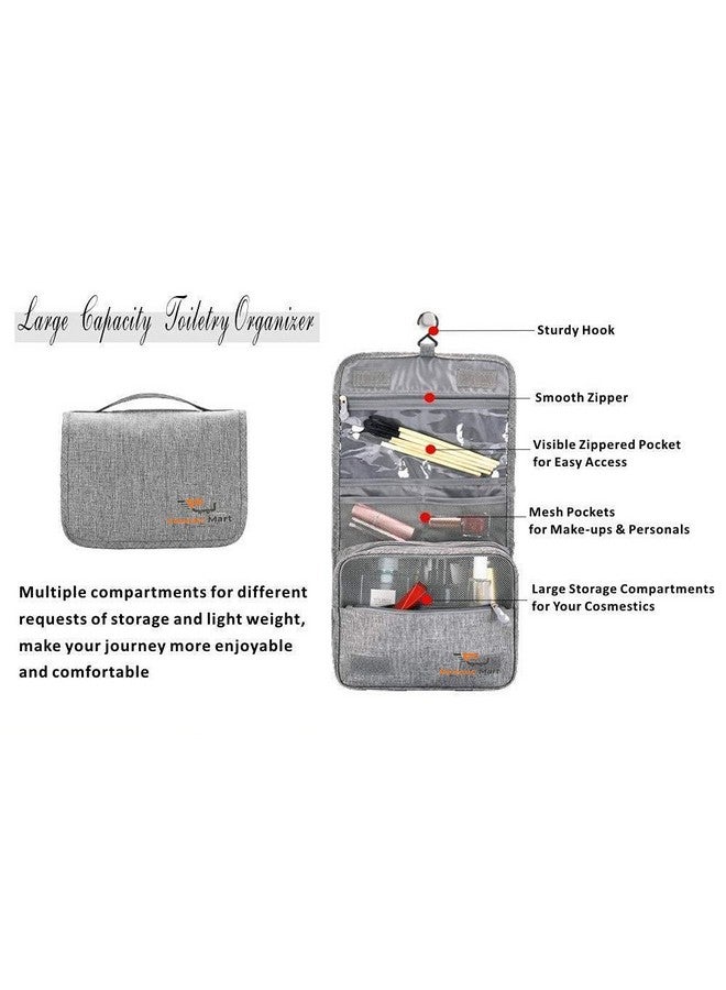 Fennec Mart Waterproof Multi-Functional Hanging Toiletry Travel Pouch | Toiletry Cosmetics, Makeup or Shaving Kit Pouch for Men and Women - Image 2