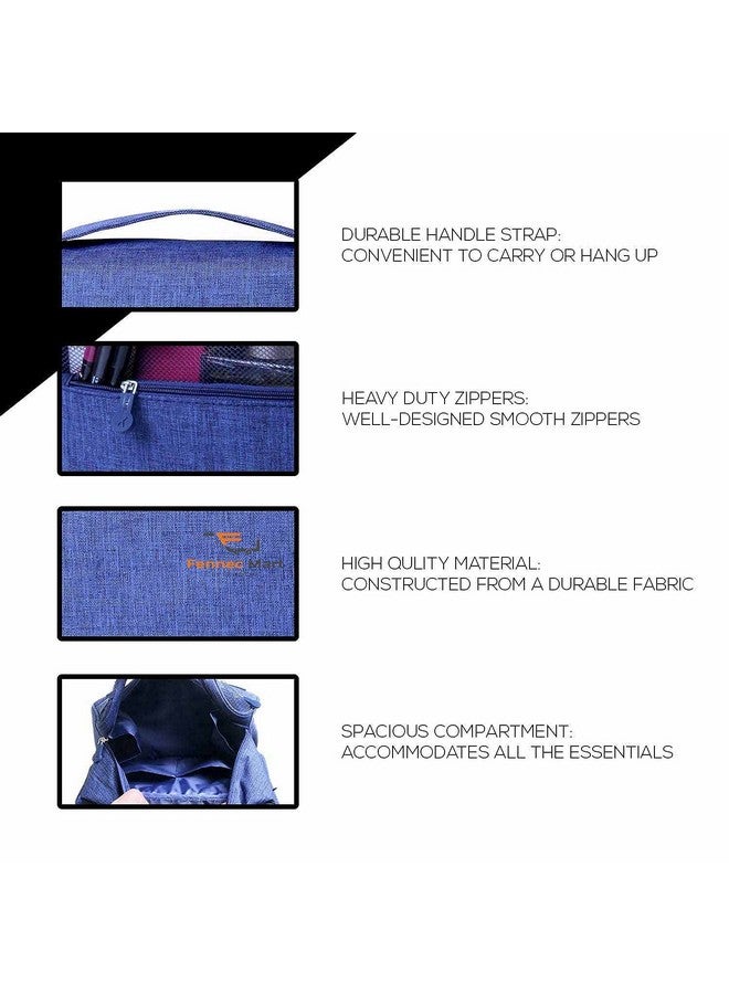 Fennec Mart Waterproof Multi-Functional Hanging Toiletry Travel Pouch | Toiletry Cosmetics, Makeup or Shaving Kit Pouch for Men and Women - Image 5