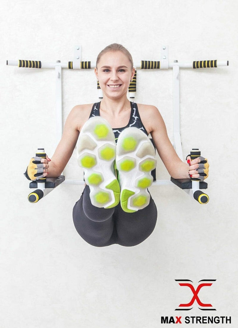 Max Strength شريط سحب أفقي متعدد الوظائف مثبت على الحائط - Image 2