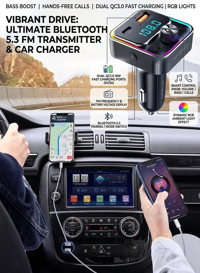 vixplorn Vixplorn Bluetooth Car Charger usbc 30W ZDF5744A30CBDC5FF4F5DZ