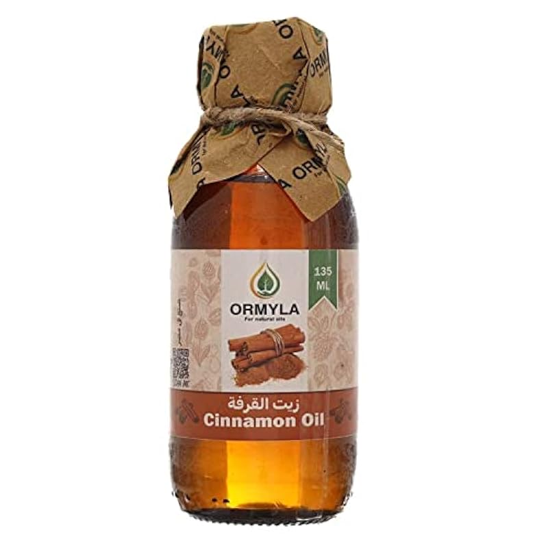 Ormyla Cinnamon Oil Virgin Raw For Hair, Skin And Body, 135 ml