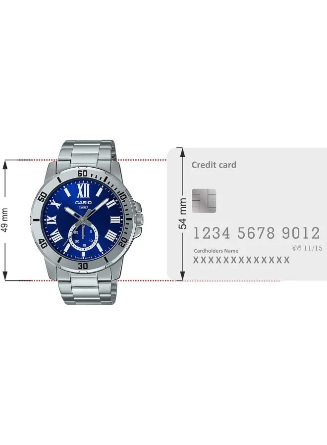 CASIO General Line Watch: Blue MTP-VD200D-2BUDF
