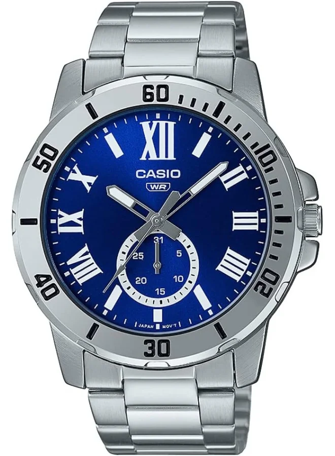 CASIO General Line Watch: Blue MTP-VD200D-2BUDF