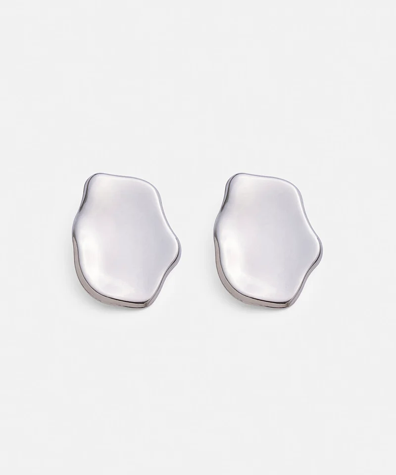 Ipekyol Maxi Metal Plate Earrings