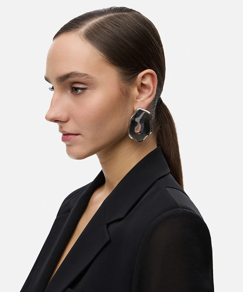 Ipekyol Maxi Metal Plate Earrings