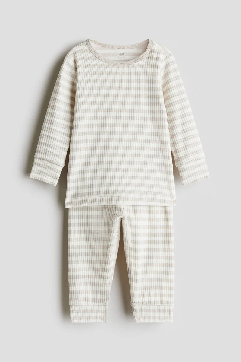H&M Ribbed cotton set