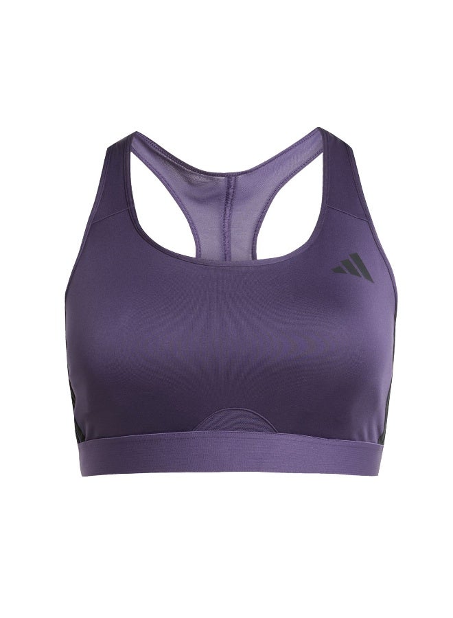 Adidas Pwrct Ms 3S Bra Purple Workout Bra - Medium Support Bra For Women - Image 1