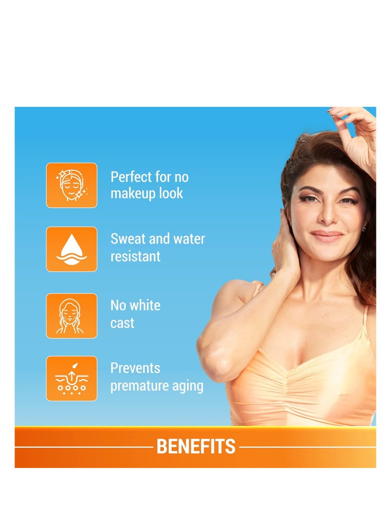 LOTUS HERBALS - Lotus Herbals Sunscreen SPF 70 PA++ | Tinted | Instant Glow | Non greasy | Sweat & waterproof | All Skin Types | 60g - Image 1