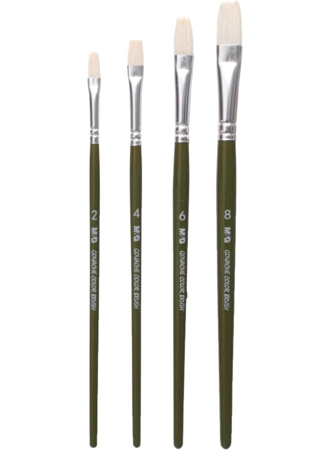 ام اند جي مجموعة فرش، 4 قطع، شعيرات صناعية، للرسم متعدد الاستخدامات وعالي الجودة - Image 1