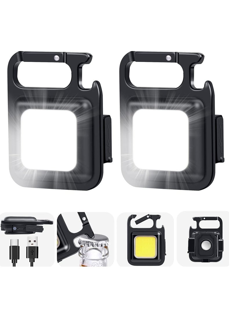 ELTRAZONE Portable Mini LED Work Light Magnet Adsorption 500mah Auto Repair Lamp Pendant Light Keychain Design Multifunctional LED Light - Image 1