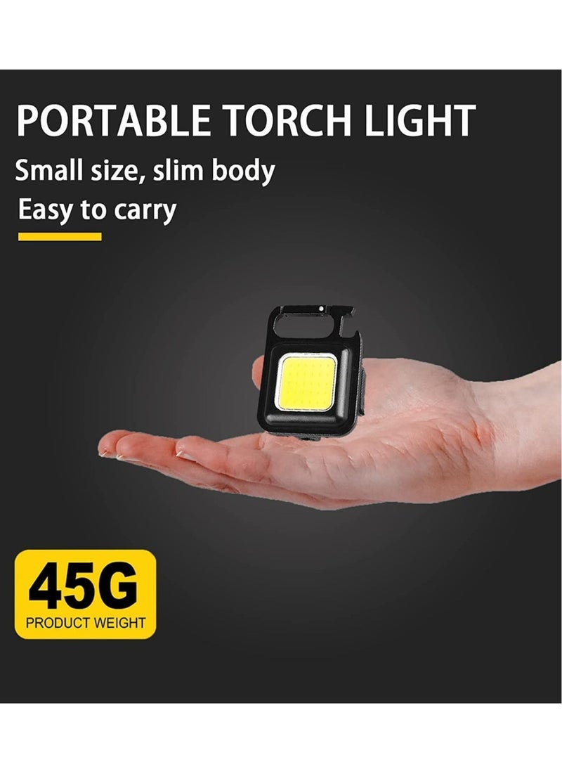 ELTRAZONE Portable Mini LED Work Light Magnet Adsorption 500mah Auto Repair Lamp Pendant Light Keychain Design Multifunctional LED Light - Image 4