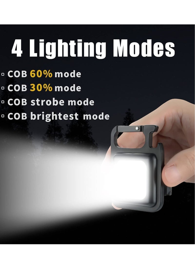 ELTRAZONE Portable Mini LED Work Light Magnet Adsorption 500mah Auto Repair Lamp Pendant Light Keychain Design Multifunctional LED Light - Image 2