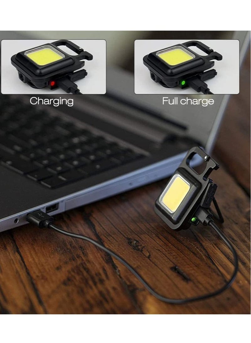 ELTRAZONE Portable Mini LED Work Light Magnet Adsorption 500mah Auto Repair Lamp Pendant Light Keychain Design Multifunctional LED Light - Image 5