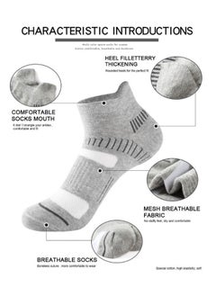 Arabest Five Pairs of Women'S Men'S Universal Sports Socks Men'S Sports Cushioning Breathable Running Socks Sports Socks  - Image 3