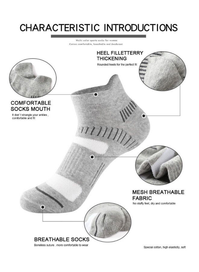 Arabest Five Pairs of Women'S Men'S Universal Sports Socks Men'S Sports Cushioning Breathable Running Socks Sports Socks - Image 3