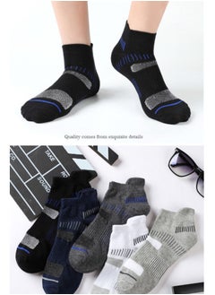 Arabest Five Pairs of Women'S Men'S Universal Sports Socks Men'S Sports Cushioning Breathable Running Socks Sports Socks  - Image 5