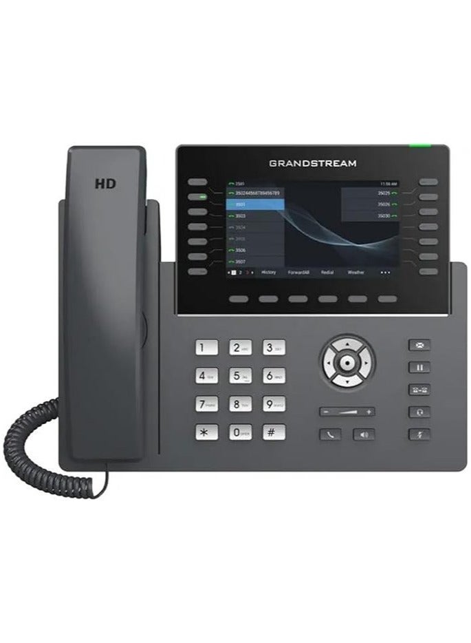 جراند ستريم Grandstream GRP2650 IP Phone | 14 Lines, 6 SIP Accounts | 5-Inch Color Display | Wi-Fi 5 | Dual-Port Gigabit Ethernet with Integrated PoE - Image 1