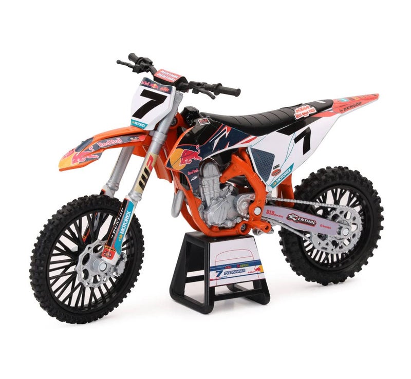 NewRay Motorcycles 112 Compatible with KTM 450 SXF Red Bull KTM 7 Aaron Plessinger 58363 - Image 2