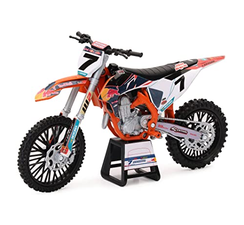 NewRay Motorcycles 112 Compatible with KTM 450 SXF Red Bull KTM 7 Aaron Plessinger 58363 - Image 1