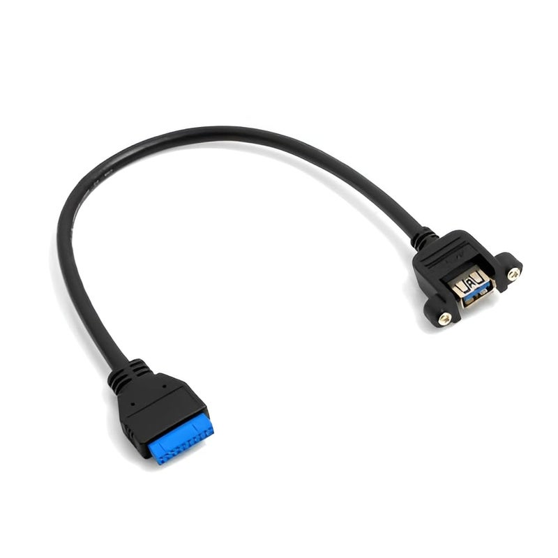 USB 3.0 Type A to 20 Pin Motherboard Header Adapter Mount ; USB3.0 mother board to USB Port Connector