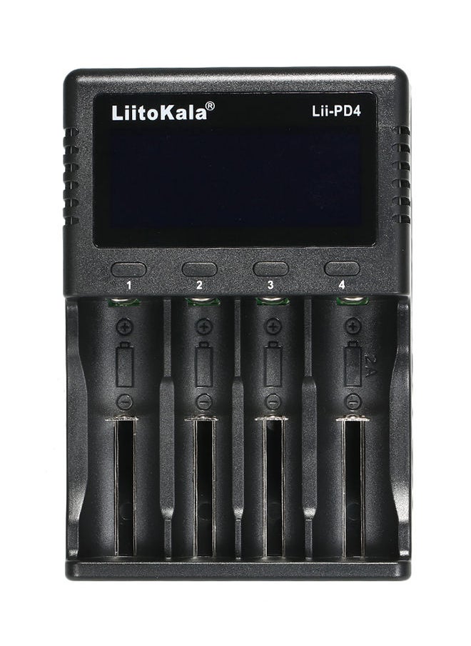 NIBEMINENT LCD Display 4 Slots Intelligent Battery Charger Kit  - Image 1