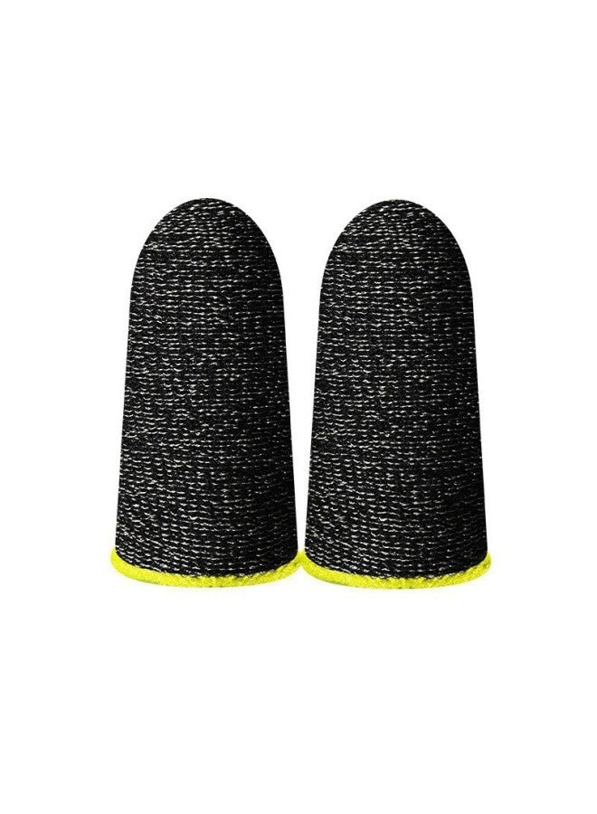 Explosive Game Finger Sleeve Eating Chicken Artifact King Electric Finger Sleeve Mobile Phone Touch Professional Breathable Sweat-proof Hand Swimming Finger Sleeve-Product Color:【Yellow】 24 Needle S  - Image 1