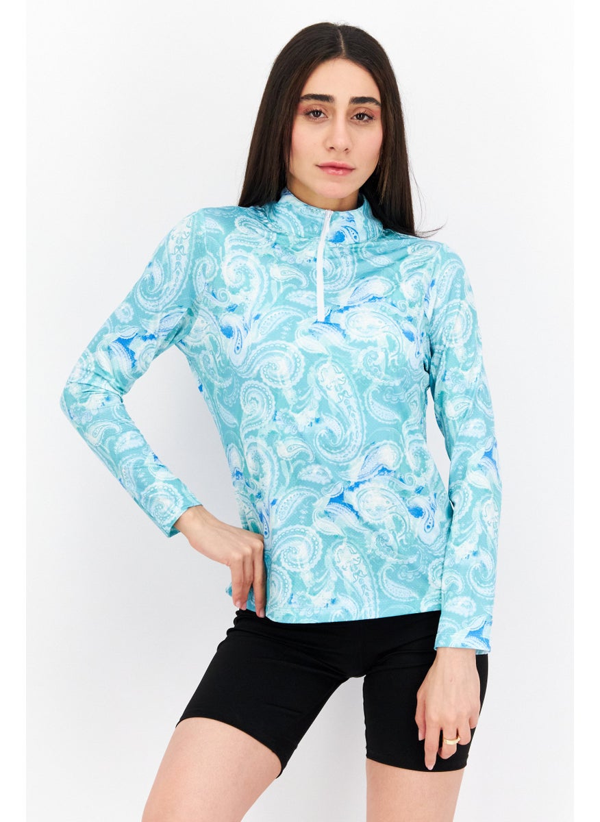 Women Sportswear Fit Long Sleeve Training Top, Turquoises Combo - pzsku/ZDF580CF9E75197E5AD86Z/45/_/1724351264/56d7a1e7-6ed6-4b43-b389-2e8e48a76c50