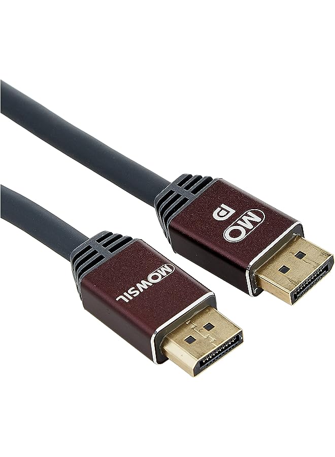 MOWSIL 4K Display Port DP to Cable, 5 Meters Length, Wine Maroon - Image 1