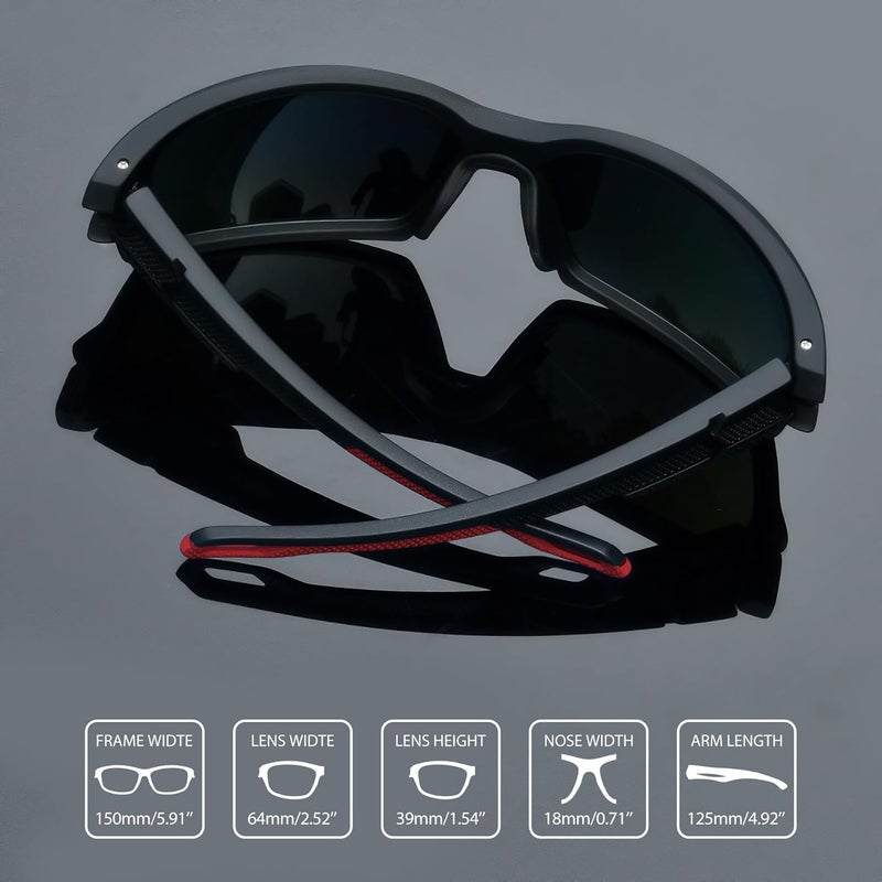 Joopin Sports Sunglasses Polarized UV400 Protection Wrap Around Sun Glasses Shades for Men Women - Image 4