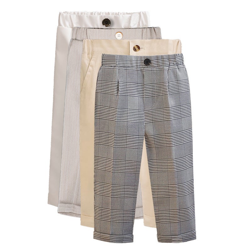 Children'S Trousers Boys' Solid Color Korean-Style Suit Pants Casual Striped Trousers Junior High School Pants - Image 5