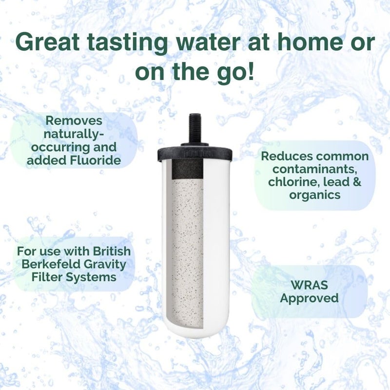 Doulton British Berkefeld Doulton Ultra Fluoride Ceramic Drinking Water Filter Cartridge W9120133 for All Gravity Water Filter Systems - Image 3
