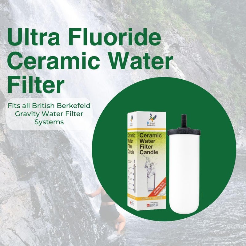 Doulton British Berkefeld Doulton Ultra Fluoride Ceramic Drinking Water Filter Cartridge W9120133 for All Gravity Water Filter Systems - Image 2
