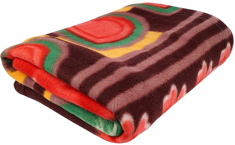 MORADO MORADO Woolen Fabric 200 TC Single Bed Quilt CoverDuvet CoverRajai CoverBlanket Cover for Winters 60X90 Inches Multicolor - Image 1
