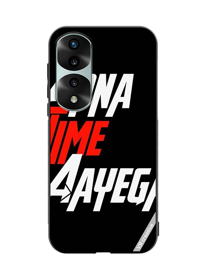 VR CREATIVE Protective Case Cover For Honor 70 Pro Apna Time Ayega Design Multicolour - Image 1
