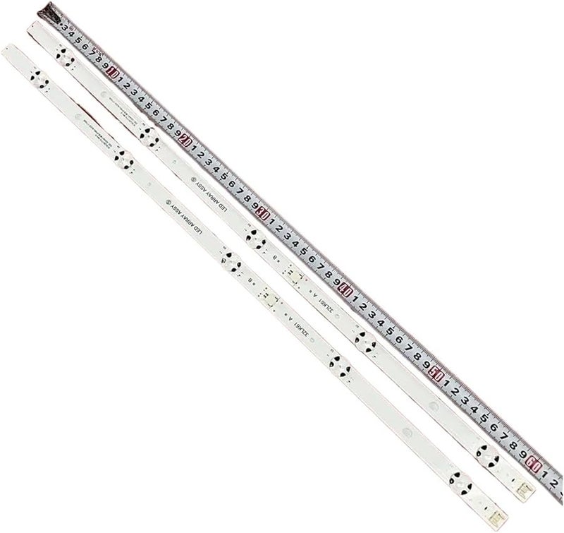 مجموعة من قطعتين شريط إضاءة خلفي تلفزيون 5LED 615مم مخصص لـ 32LJ610V 32LJ610U مجموعة صفيف LED - Image 4