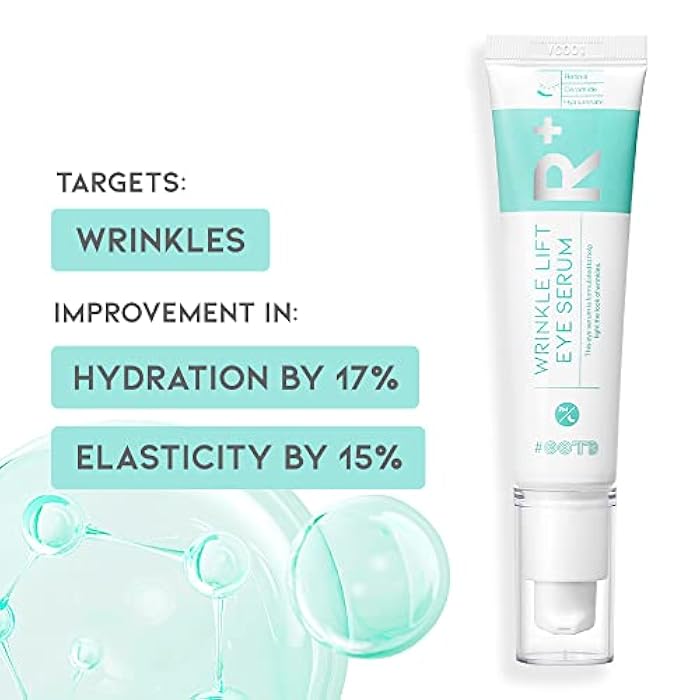 #OOTD Retinol Eye Cream Serum For Wrinkle Lift, Anti Aging, Under Eye Bag, Puffy Eyes and Dark Circles Treatment, Ceramide, Hyaluronate, Korean Vegan Facial Serum 30g - Image 2