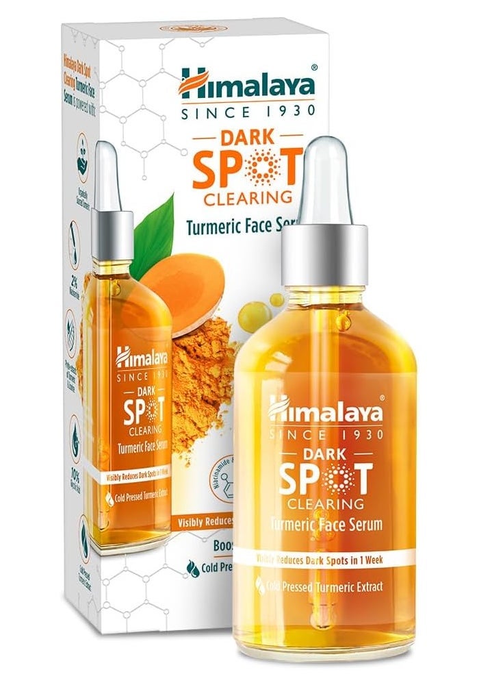 Himalaya سيروم الوجه بالكركم لإزالة البقع الداكنة من هيمالايا | 10% حمض الجليكوليك و 2% نياسيناميد | 15 مل - Image 1
