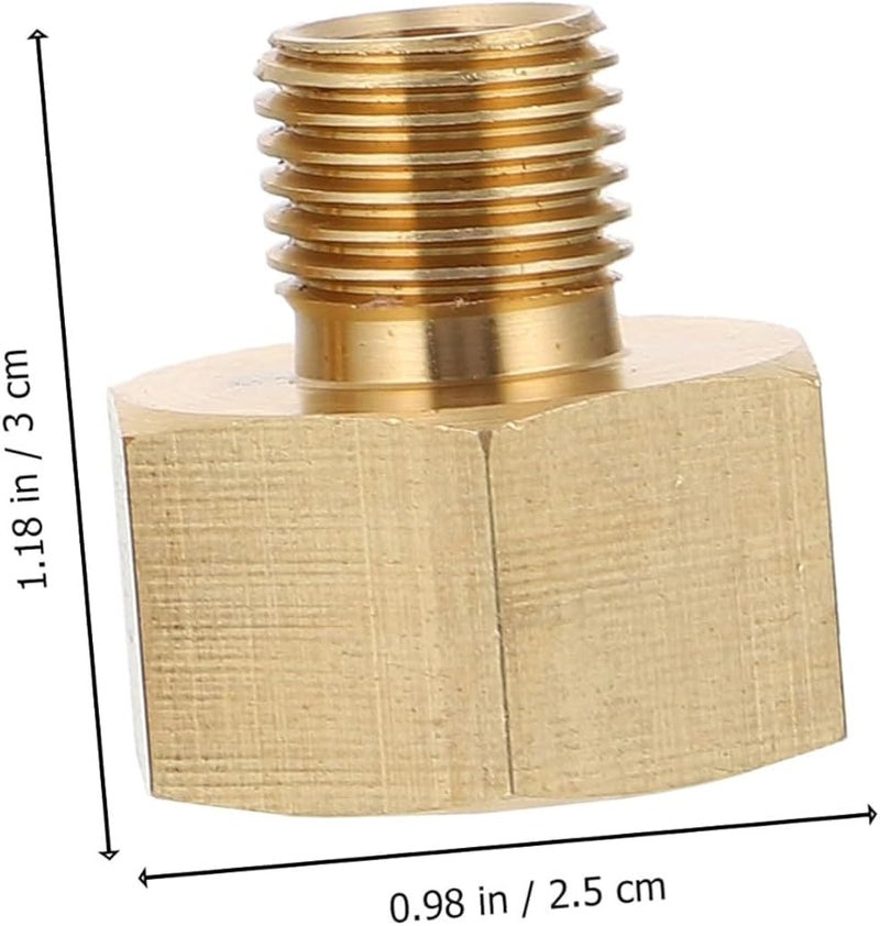 قطعتان من محول الغاز NPT، تركيب نحاسي بخيوط عميقة للمواقد والسخانات - Image 3