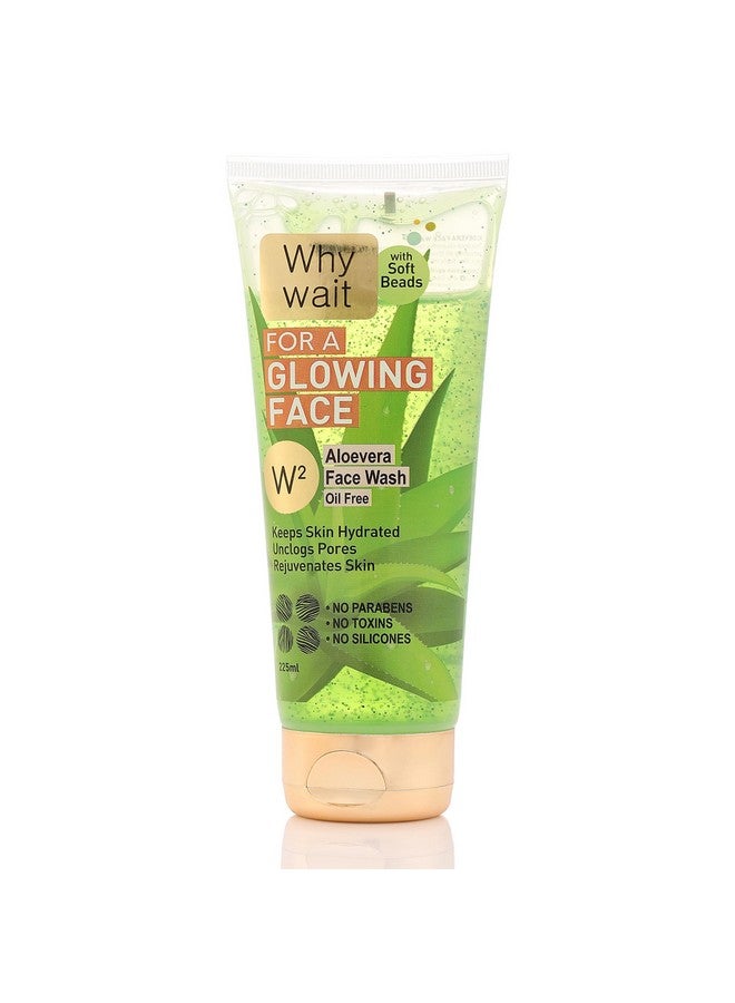 W2 Why Wait Aloe Vera Face Wash - Hydrating, Pore-Cleansing and Skin Rejuvenating Formula 225 ml - Image 1