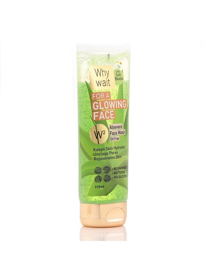 W2 Why Wait Aloe Vera Face Wash - Hydrating, Pore-Cleansing and Skin Rejuvenating Formula 225 ml - Image 4