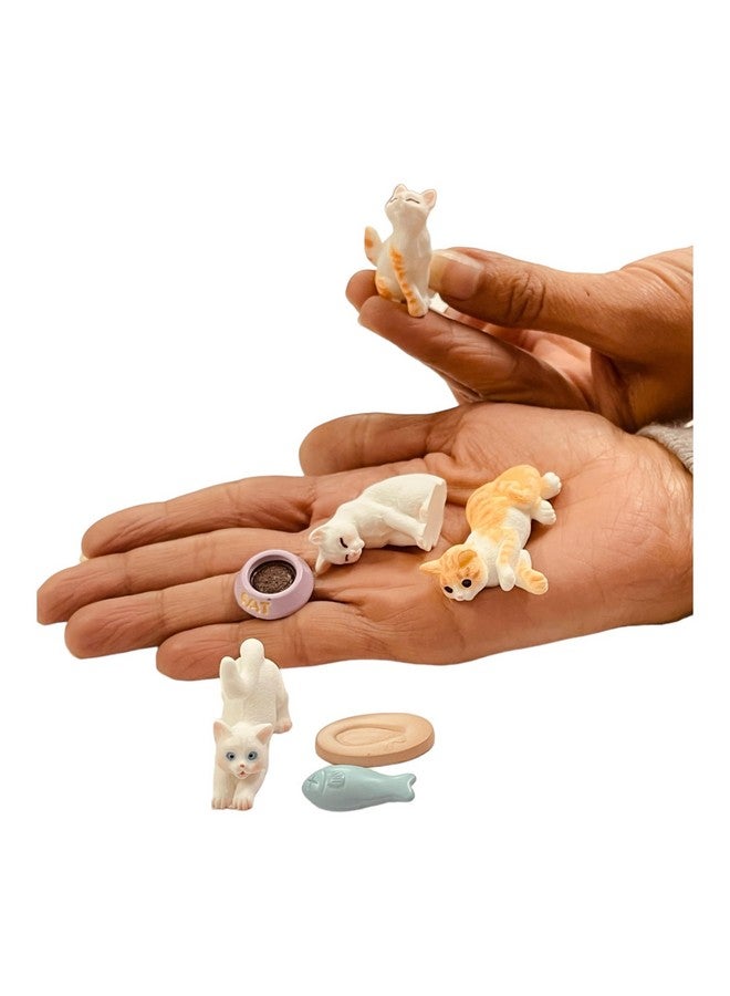 Krisah Resin Miniature Doll House/Garden Decoration Items (Cat Family Set of 7pcs) - Image 3