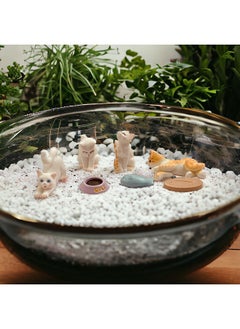 Krisah Krisah Resin Miniature Doll House/Garden Decoration Items (Cat Family Set of 7pcs)  - Image 4