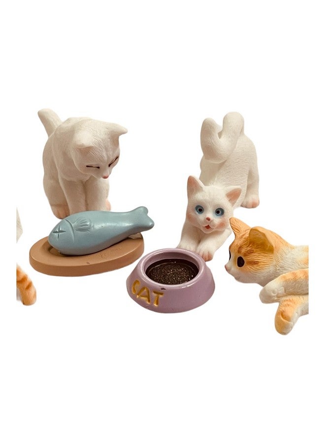Krisah Resin Miniature Doll House/Garden Decoration Items (Cat Family Set of 7pcs) - Image 5