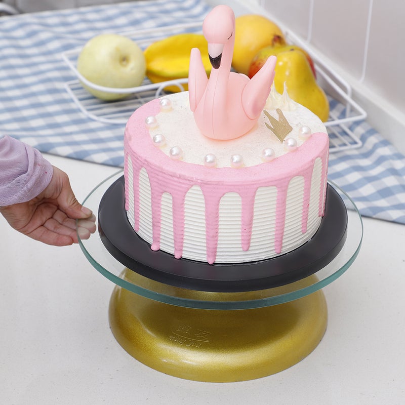 Mingyou Cake Turntable Baking Tools Cake Decorating Table Stable Cake Non-Slip Baking Turntable Diy Pottery Table - Image 3