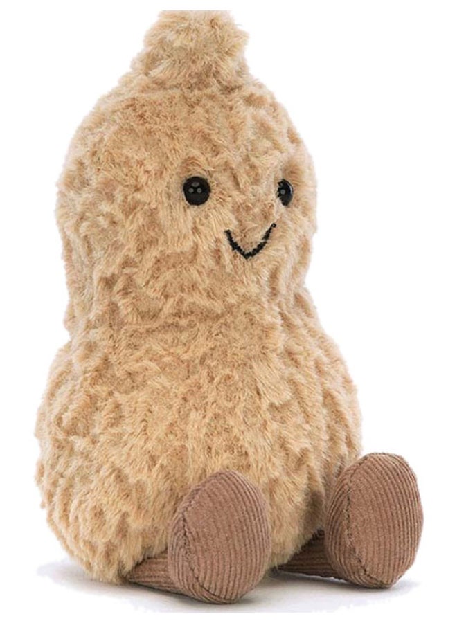 Jellycat Amuseables Peanut – Soft Plush Peanut with Smiley Face & Corduroy Legs – 15cm Nut Plush for Kids, Décor & Collectors - Image 1